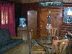 Game table and futon in bunkroom